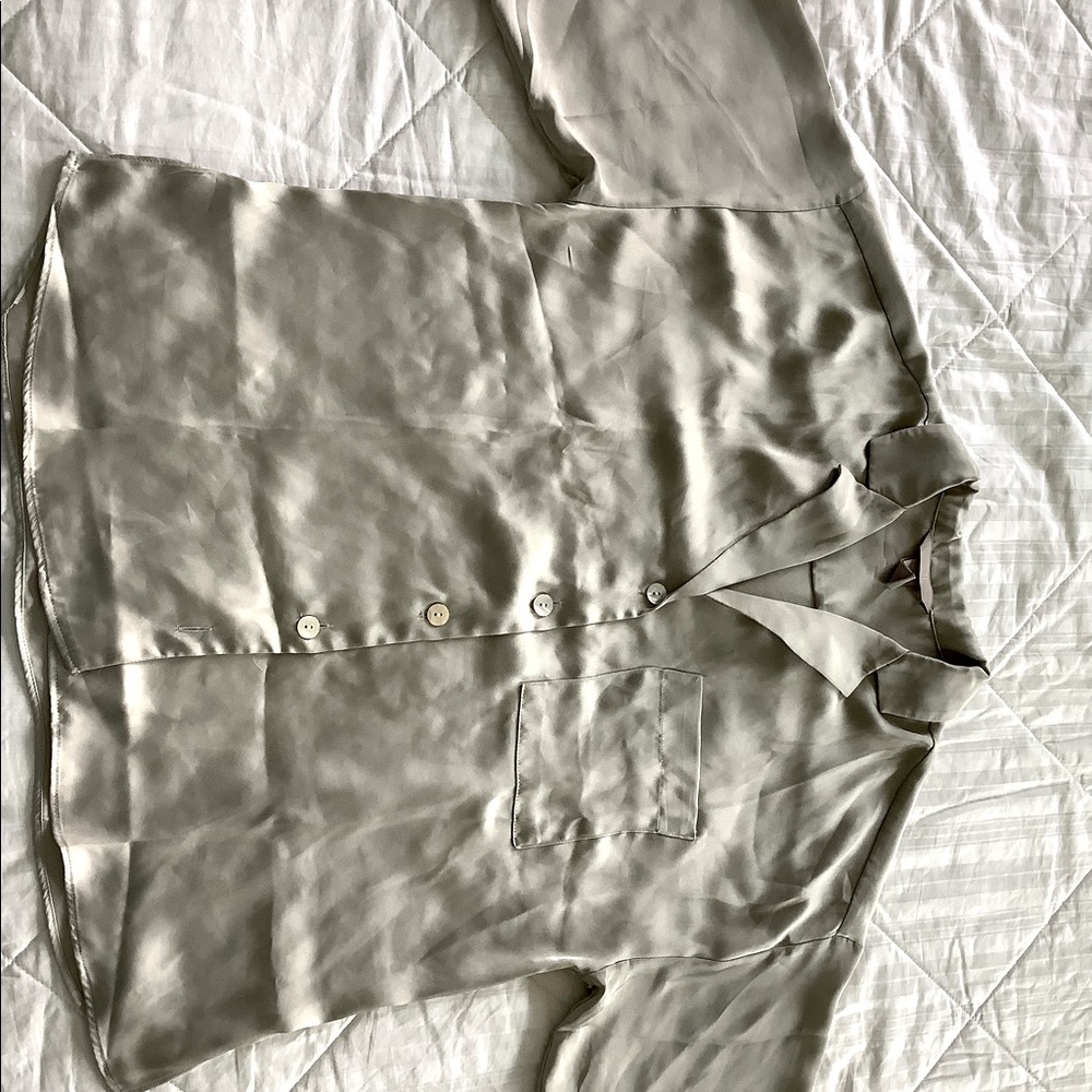 Satin Oversized H&M button down